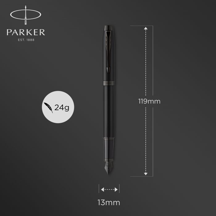 PARKER Ι.Μ. CORE METAL.BLACK ΒΤ FPen Μ