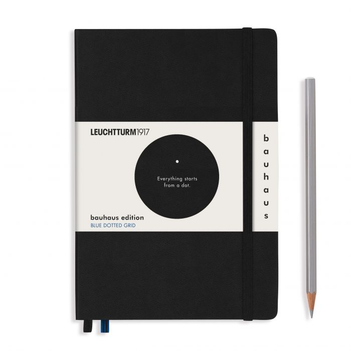 L EDITION BAUHAUS A5 MED BLUE DOTTED BLACK 251p
