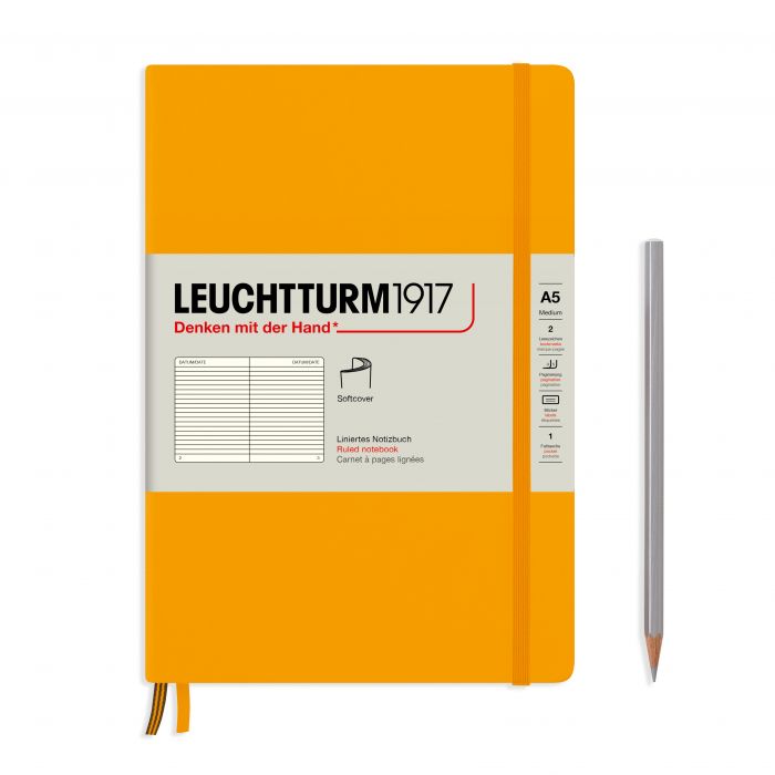 L NOTEBOOK SC A5 MED RULED RISING SUN 123p