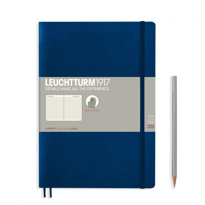 L NOTEBOOK SC B5 COMPO RULED NAVY 123p