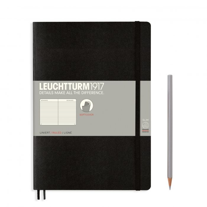L NOTEBOOK SC B5 COMPO RULED BLACK 123p