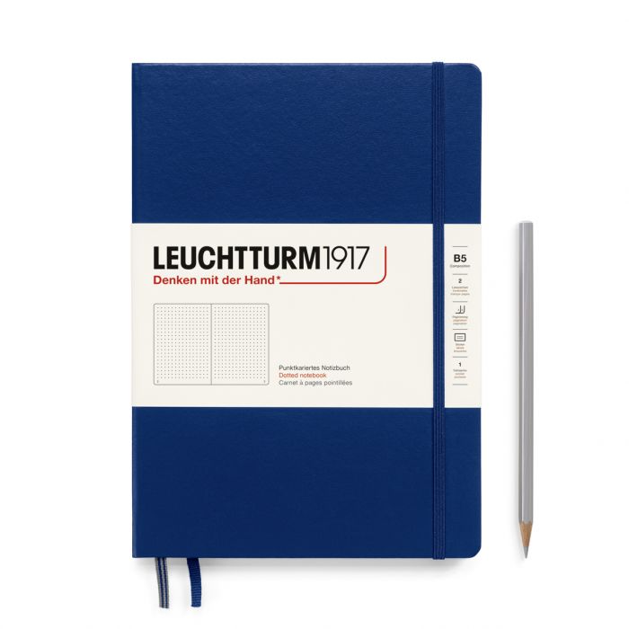 L NOTEBOOK HC B5 COMPO DOTTED NAVY 219p
