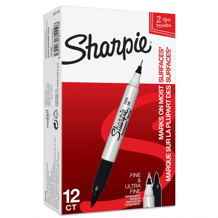 SHARPIE TWIN ΤΙΡ F-UF BLACK Box12