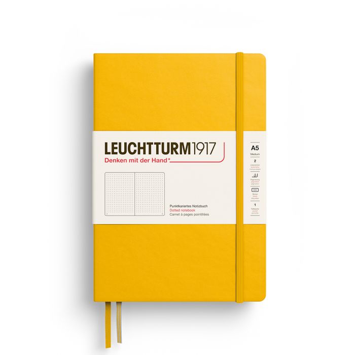 L NOTEBOOK HC A5 MED DOTTED SUNFLOWER 251p