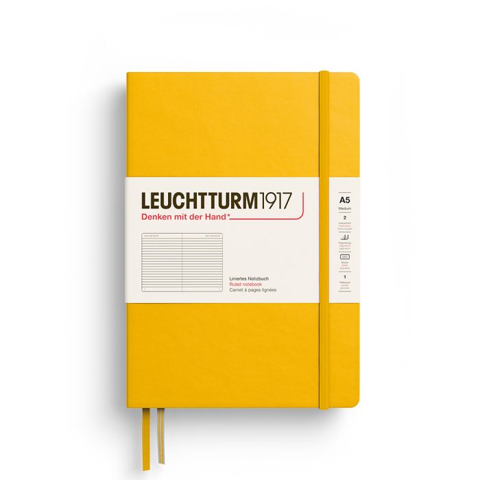 L NOTEBOOK HC A5 MED RULED SUNFLOWER 251p