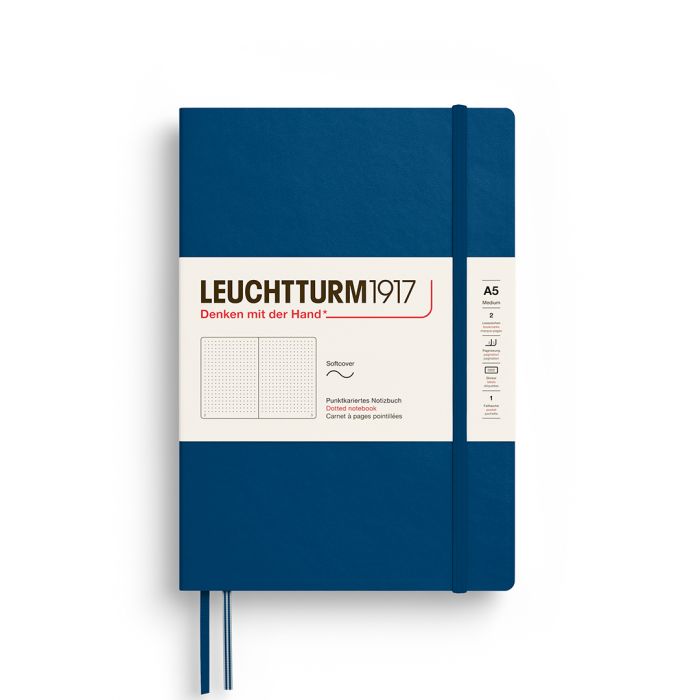 L NOTEBOOK SC A5 MED DOTTED INDIGO 123p