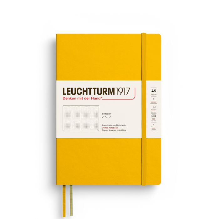 L NOTEBOOK SC A5 MED DOTTED SUNFLOWER 123p