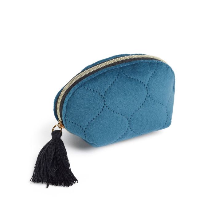 Miquelrius Πορτοφόλι Compact Mini Wallet British Bloom Halfmoon Blue