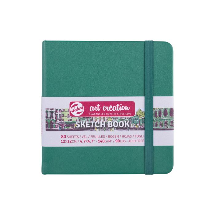 Royal Talens Art Creation Μπλοκ Σχεδίου 12x12cm Sketch Note Book Forest Green 80 Φύλλα 140gr