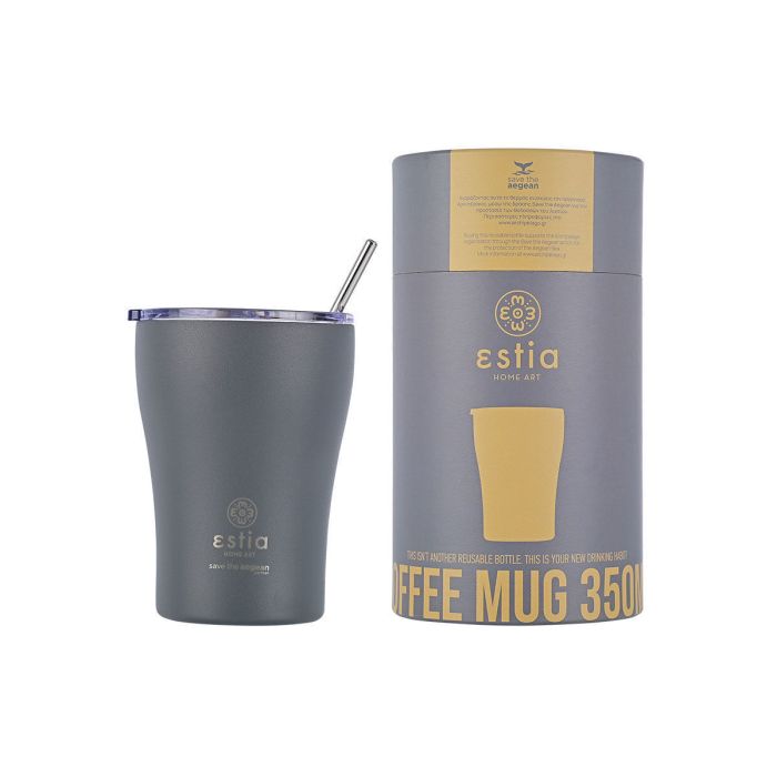 Estia Save The Aegean Θερμός Coffee Mug Fjord Grey 350ml