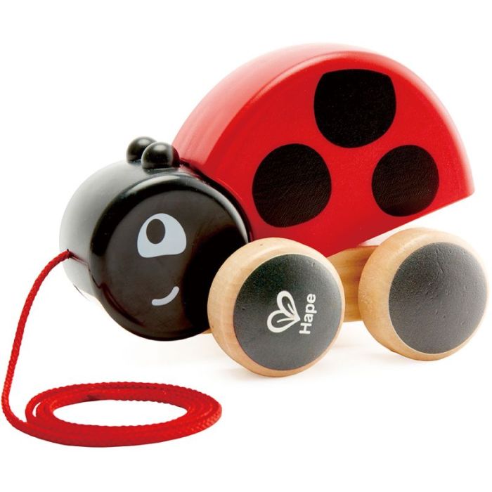 Hape Ladybug Pull Along Βόλτα Με Την Πασχαλίτσα E0362