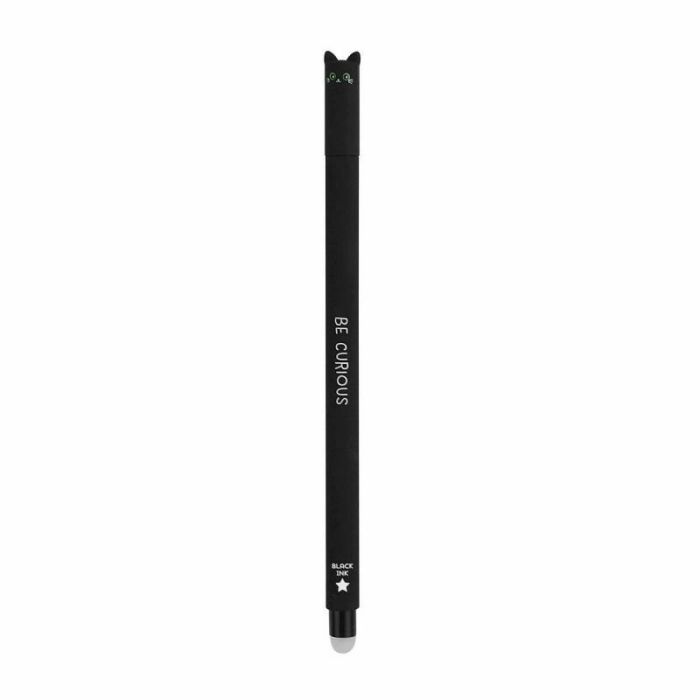 Legami Στυλό Erasable Με Γόμα Μαύρο Black Cat Be Curious EPBLAKIT5 0,7mm