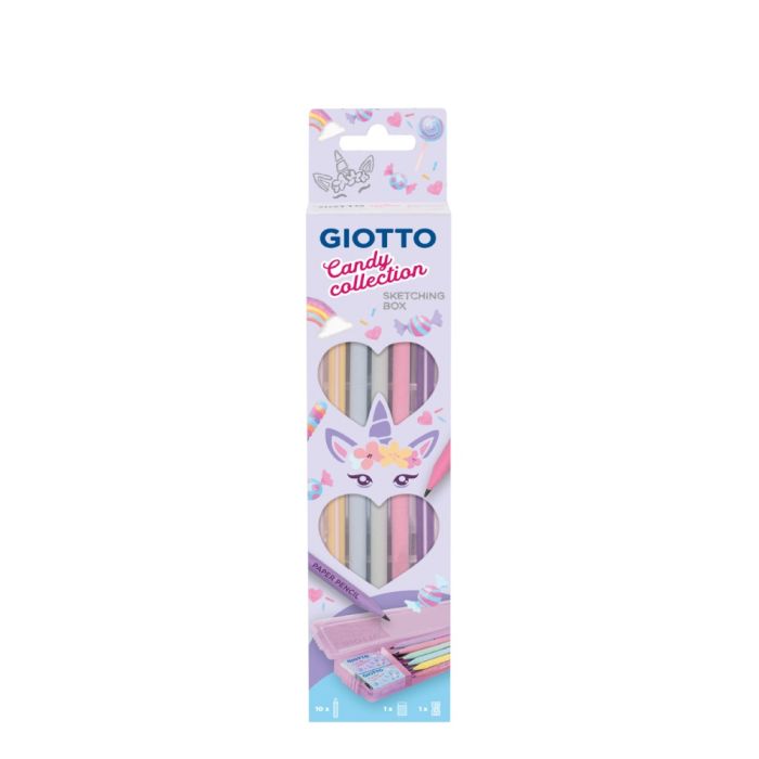 Giotto Κασετίνα Sketching Box Candy Με Μολύβια Γόμα Ξύστρα 251000