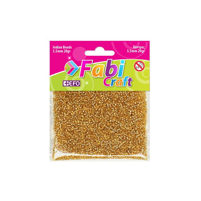 Fabi Χάντρες Ινδικές Χρυσό 20gr 3.5mm
