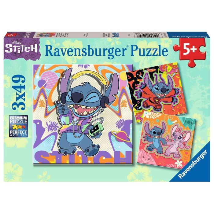 Ravensburger Παζλ 3x49 pcs Disney Stitch 12001070
