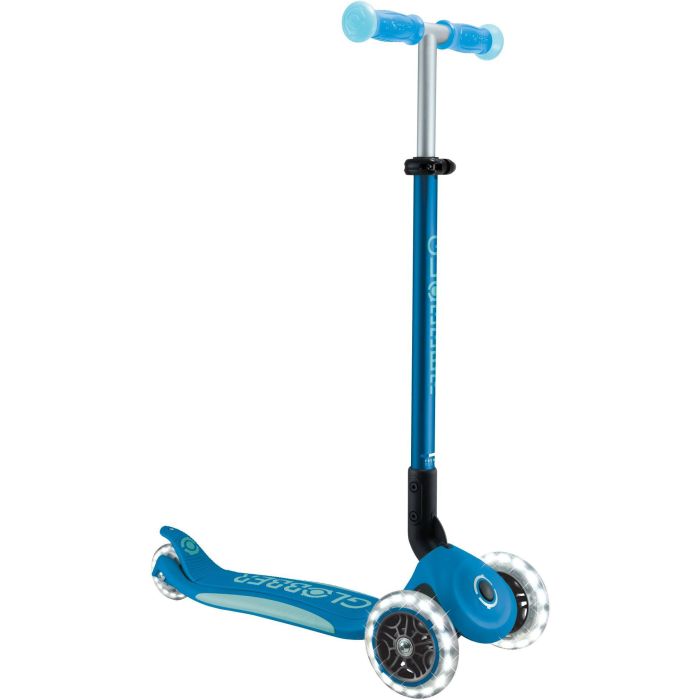 Globber Scooter Τρίτροχο Πατίνι Elite Glow Lights Petrol Blue 839-100