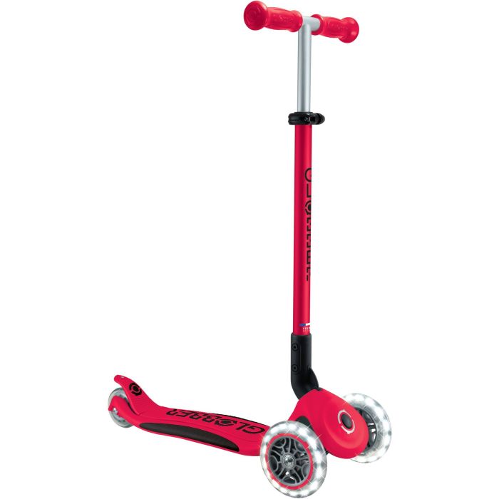 Globber Scooter Τρίτροχο Πατίνι Elite Lights V2 Red 439-602-3