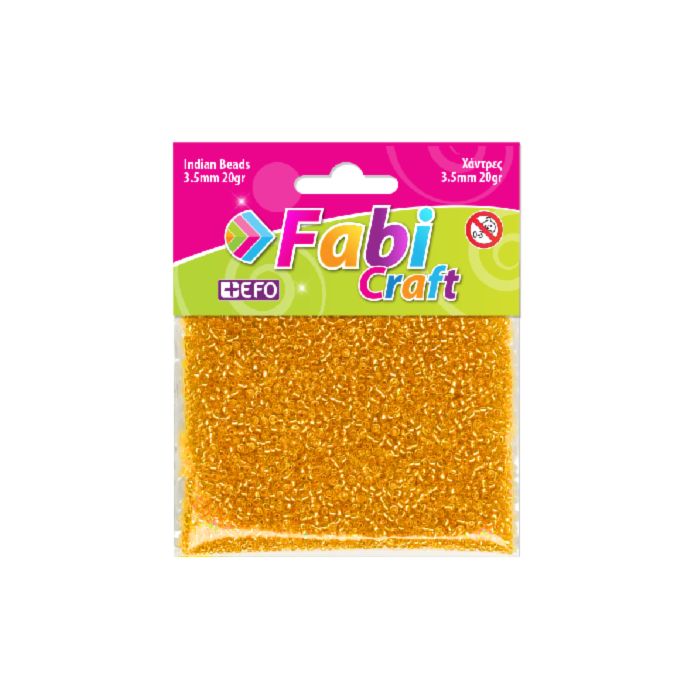 Fabi Χάντρες Ινδικές Πορτοκαλί 20gr 3.5mm