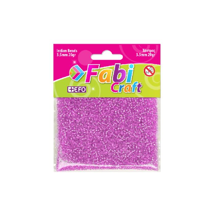 Fabi Χάντρες Ινδικές Ροζ 20gr 3.5mm