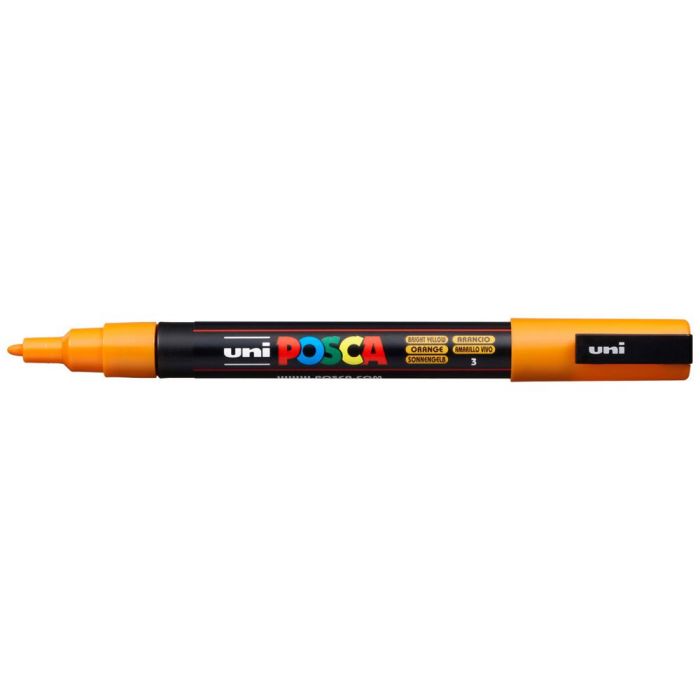 Uni Μαρκαδόρος Ζωγραφικής Posca PC-3M 3 Bright Yellow