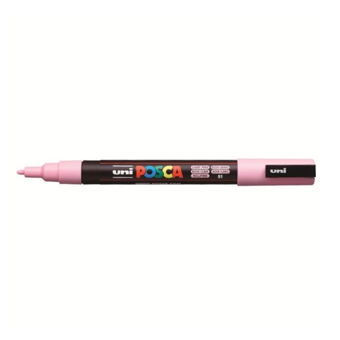 Uni Μαρκαδόρος Ζωγραφικής Posca PC-3M 51 Light Pink