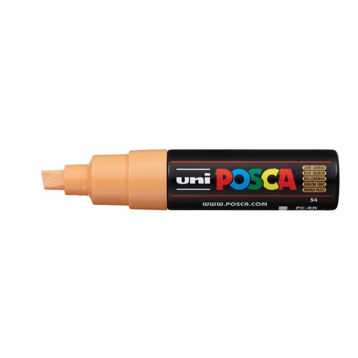 Uni Μαρκαδόρος Ζωγραφικής Posca PC-8K F54 Fluo Light Orange