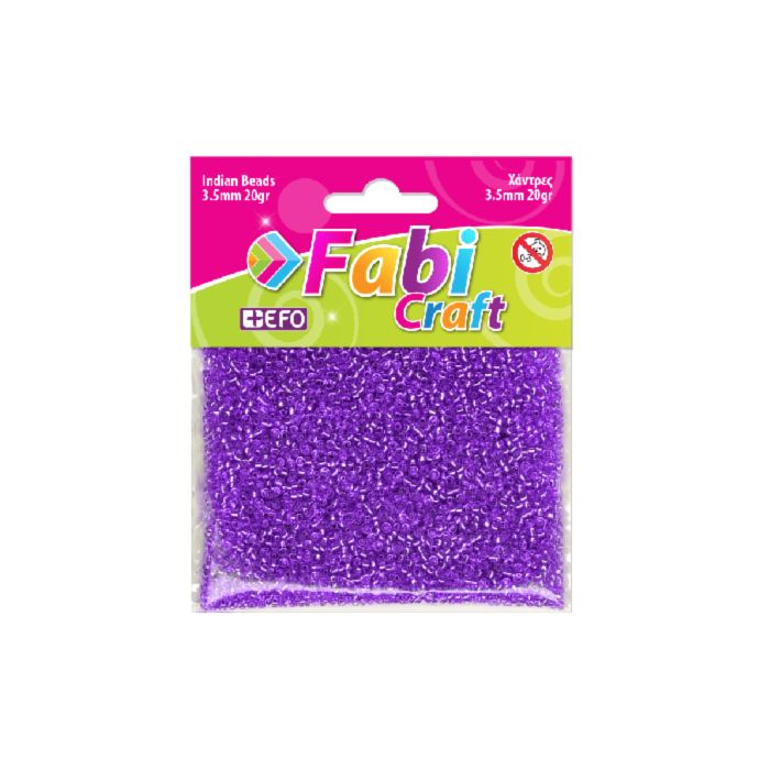 Fabi Χάντρες Ινδικές Μωβ 20gr 3.5mm