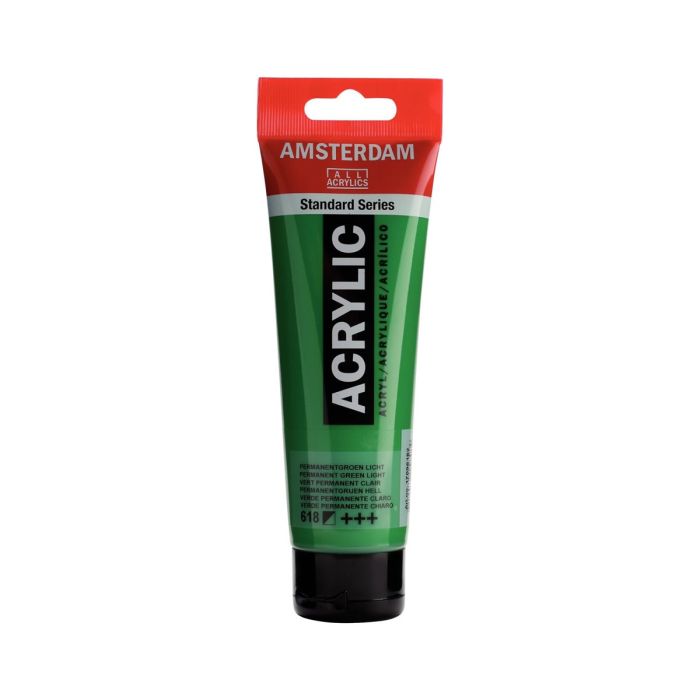 Royal Talens Ακρυλικό Χρώμα Amsterdam Standard 618 Permanent Green Light 120ml