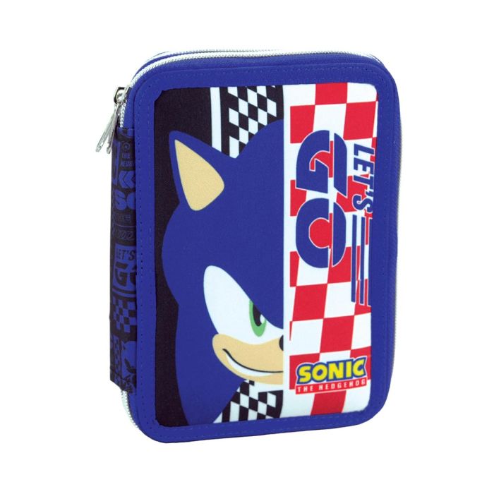 GIM Κασετίνα Διπλή Γεμάτη Sonic Classic 334-89100