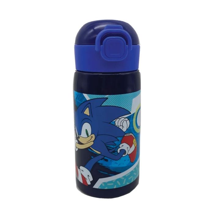 GIM Παγούρι Ανόξειδωτο Με Καλαμάκι Sonic Classic 500ml 572-55199
