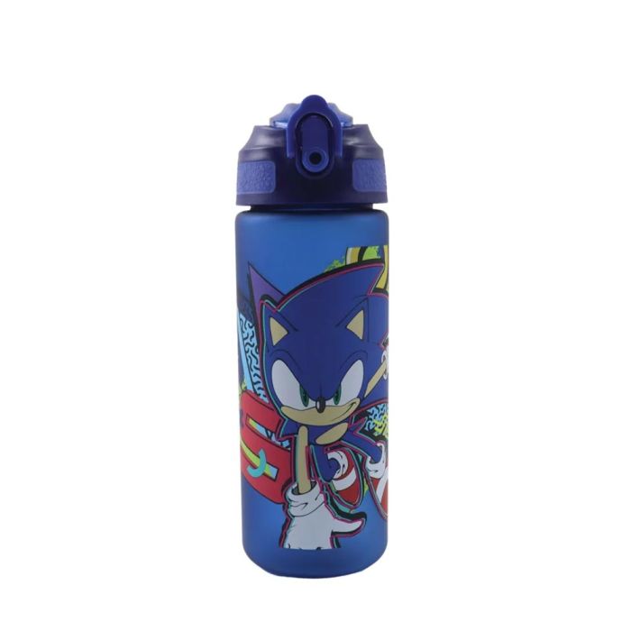 GIM Παγούρι Πλαστικό Με Καλαμάκι Sonic Classic 600ml 572-55217