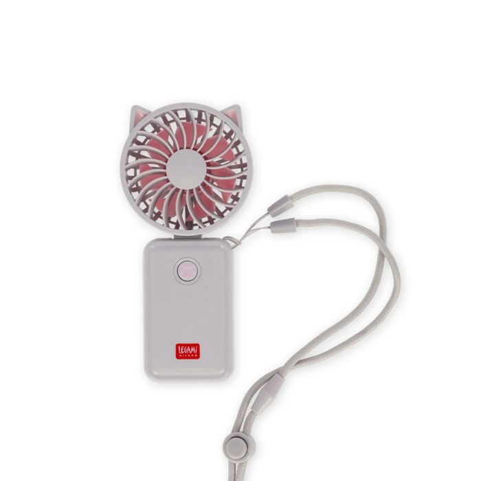 Legami Ανεμιστηράκι Χειρός Mini Fan Rechargable Foldable Kitty FAN0005