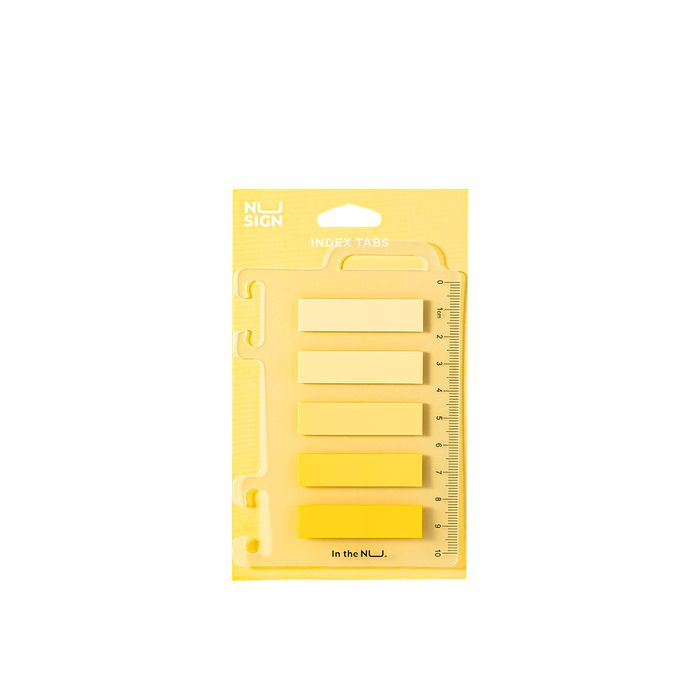 Deli Αυτοκόλλητος Σελιδοδείκτης Film Bopp Blister 44x12mm 5x20Φ Nusign Κίτρινο
