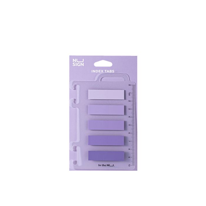 Deli Αυτοκόλλητος Σελιδοδείκτης Film Bopp Blister 44x12mm 5x20Φ Nusign Μωβ