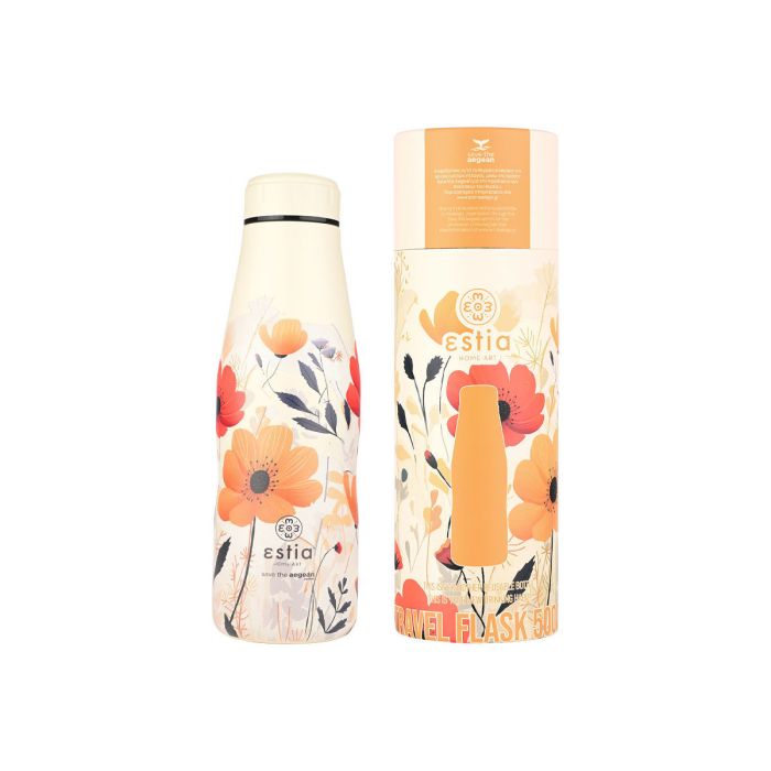 Estia Save The Aegean Θερμός Travel Flask Summer Reviere 500ml
