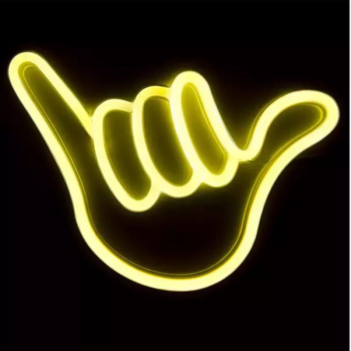 Muitomas Επιτραπέζιο Φωτιστικό Neon LED Χέρι