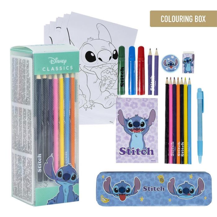 Cerda Σετ Χρωματισμού Ζωγραφικής 16 Τεμαχίων Disney Stitch