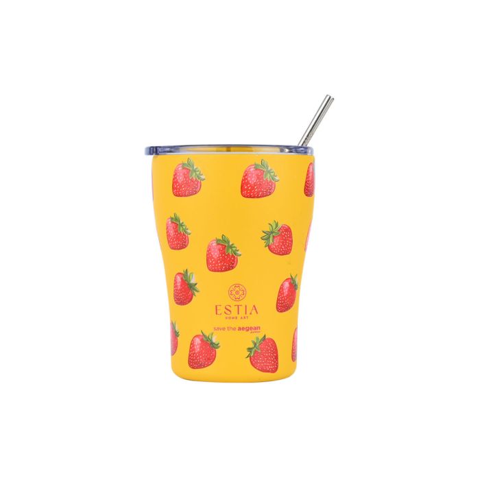 Estia Save The Aegean Θερμός Coffee Mug Berry Bright 350ml