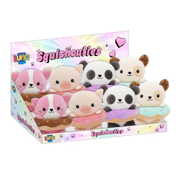 Luna Λούτρινα Ζωάκια Donuts Squishcuties 21cm 622766