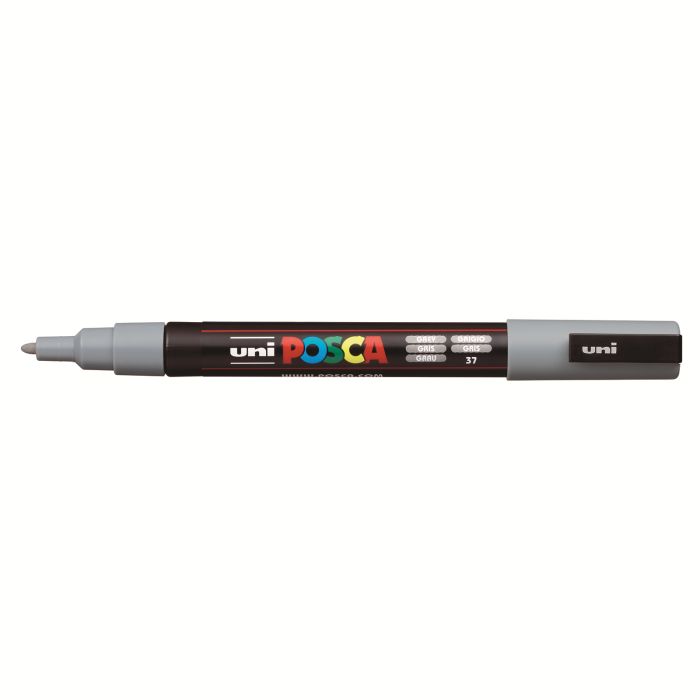 Uni Μαρκαδόρος Ζωγραφικής Posca PC-3M 37 Grey