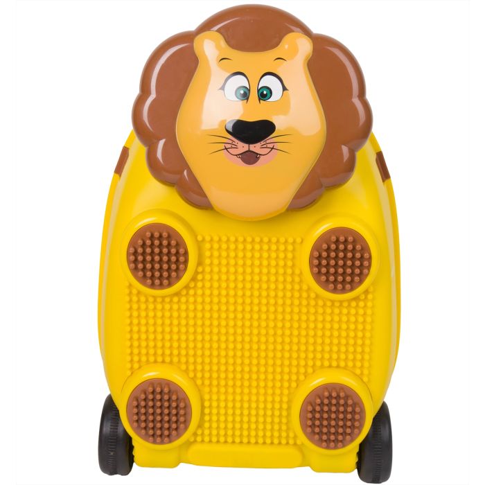 Zoolittle Βαλίτσα Trolly Παιδική Lion Καφέ Με Τουβλάκια