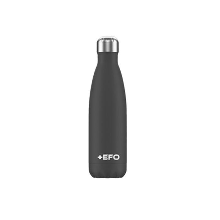 EFO Παγούρι Θερμός Ισοθερμικός Metallic Μαύρο 500ml