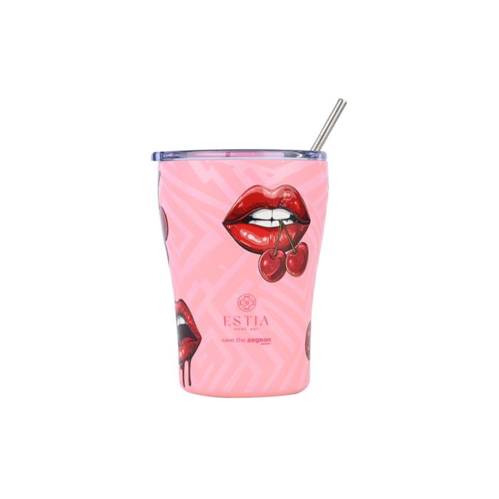 Estia Save The Aegean Θερμός Coffee Mug Blush Pop 350ml