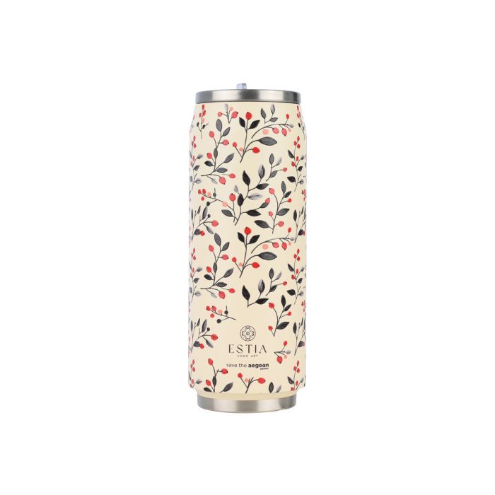 Estia Save The Aegean Θερμός Travel Cup Bloom Beige 500ml