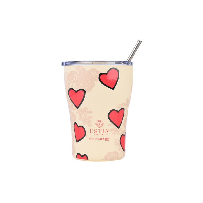 Estia Save The Aegean Θερμός Coffee Mug Tender Lace 350ml