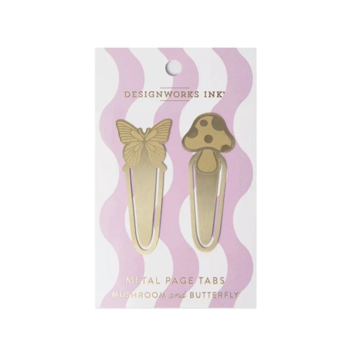 Designworks Ink Σελιδοδείκτης Μεταλλικός Mushroom And Butterfly