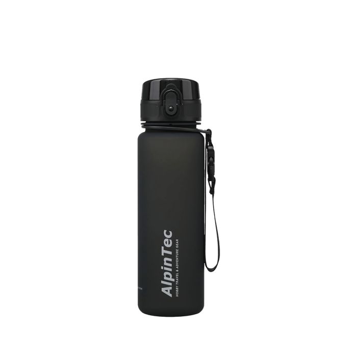 AlpinTec Πλαστικό Παγούρι Style Μαύρο 500ml