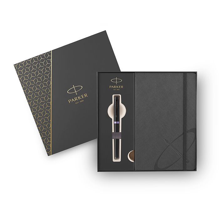 Parker Set Κασετίνα Δώρου Στυλό IM Amethyst Purple Ring BT Rollerball & Notebook