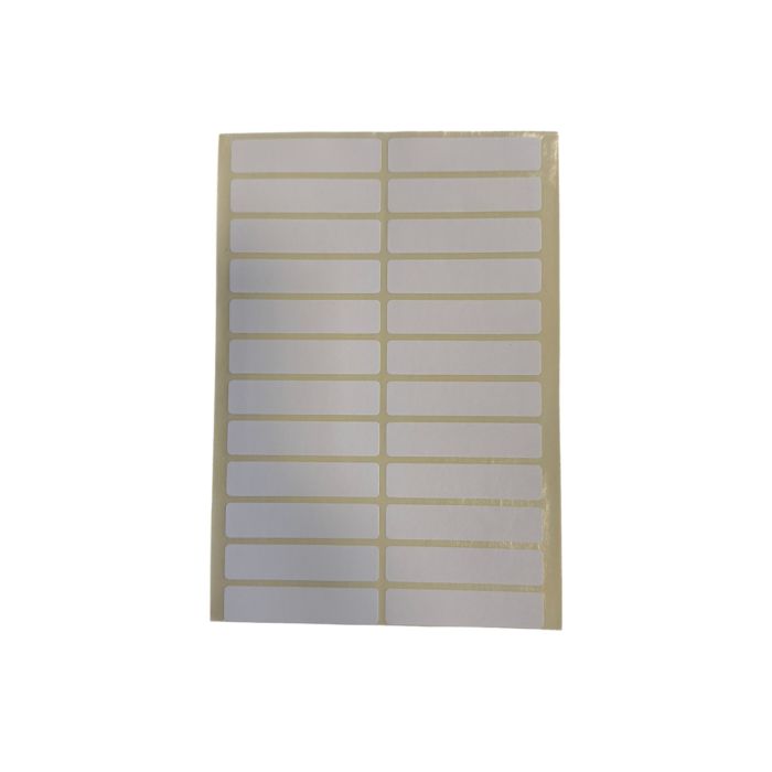 Sticki Ετικέτες Αυτοκόλλητες 40Φ. Λευκές 49x11mm (24 Στο Φύλλο)