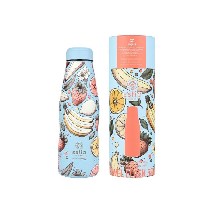 Estia Save The Aegean Θερμός Travel Flask Subdued Harvest 500ml